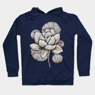 Lotus Flower Abstract III Hoodie